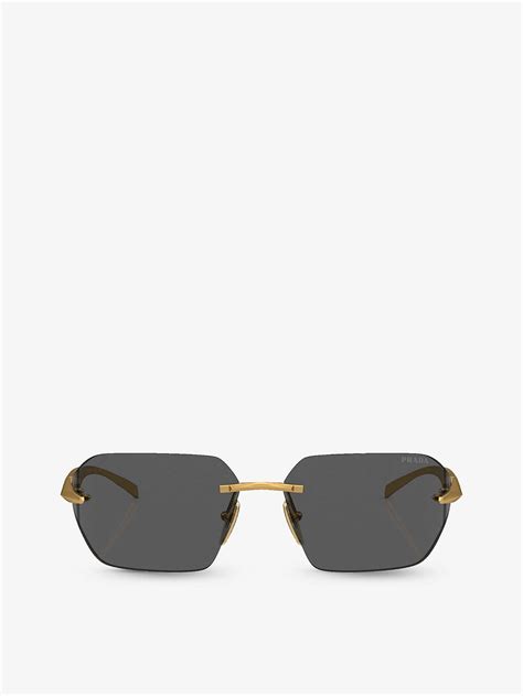 Prada PR A56S Irregular Sunglasses .